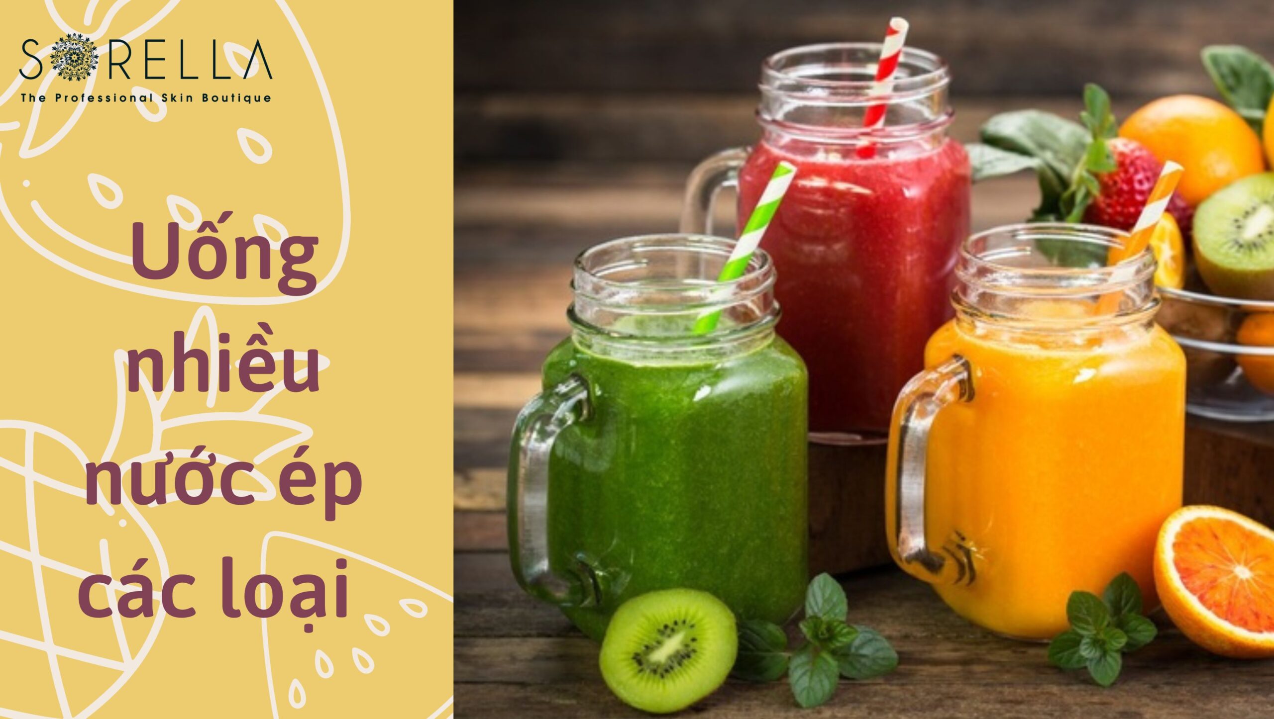 Sáng da nhờ thức uống