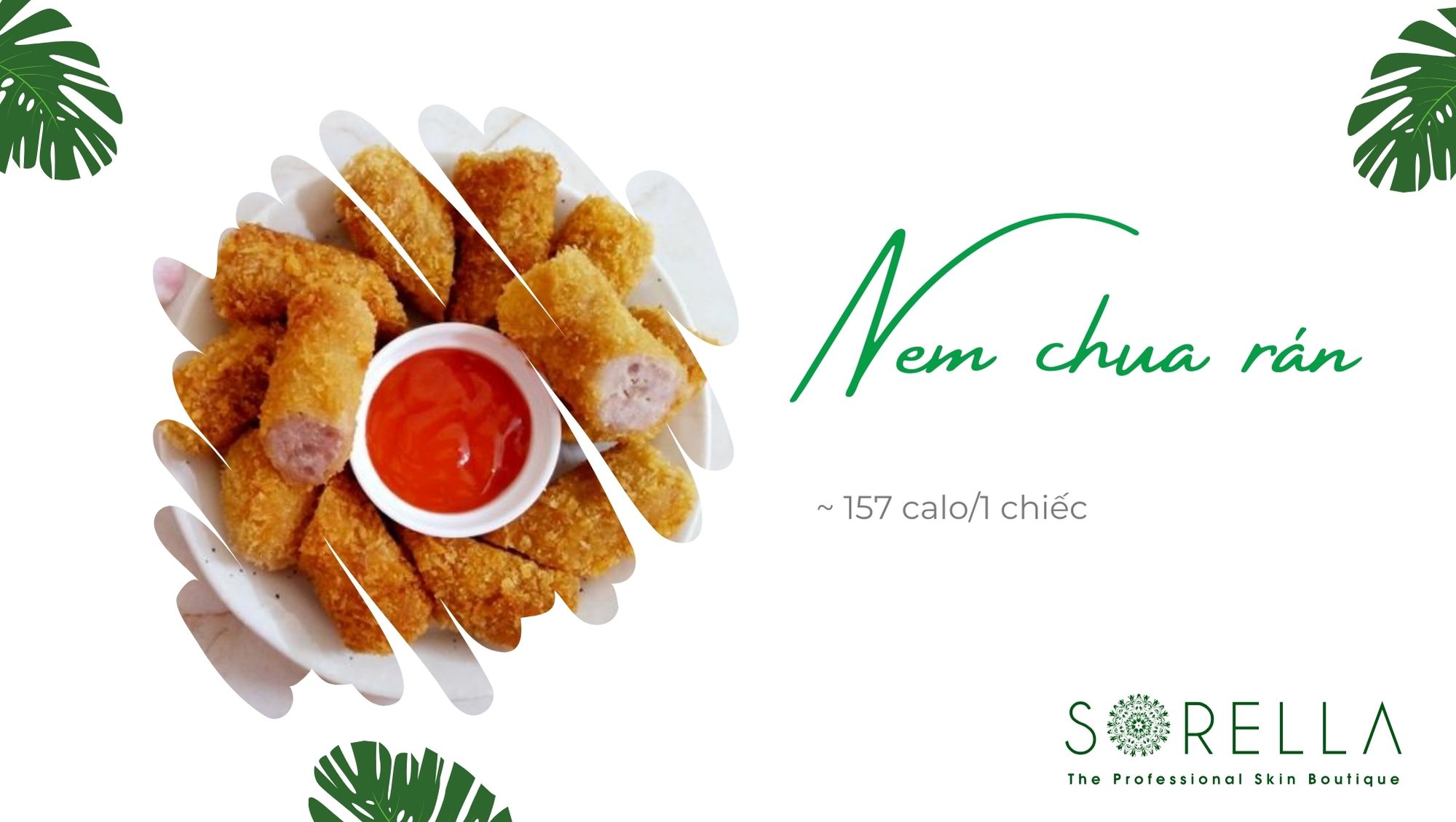 bao nhiêu calo trong một chiếc nem chua