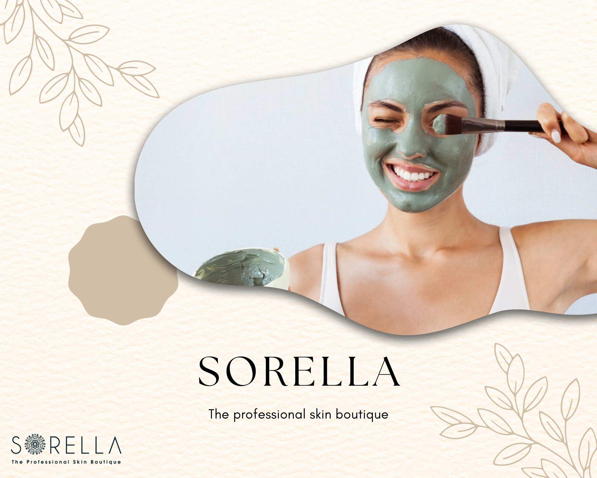 Applying a clay mask
