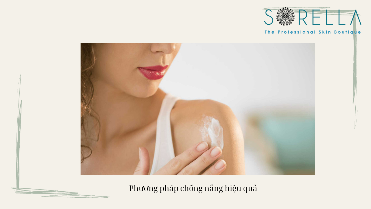 Phương pháp chống nắng hiệu quả 